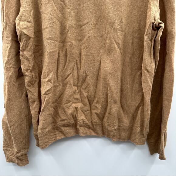 John W. Nordstrom 100% Cashmere Tan Long Sleeve V Neck Pullover Sweater Sz L‎ - Picture 3 of 10